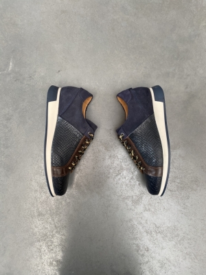 Sneaker+croco Navy