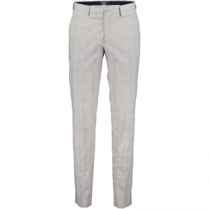 Slim fit-geruite chino stretch 1419 kit