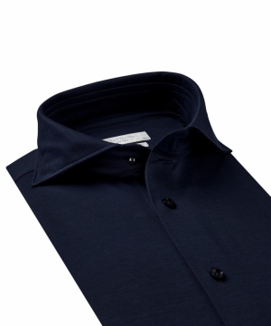 Hux - Japanese knitted shirt Navy