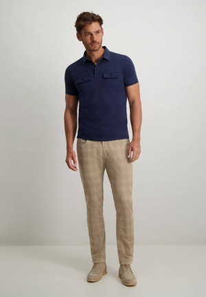 Geruit 1600 beige