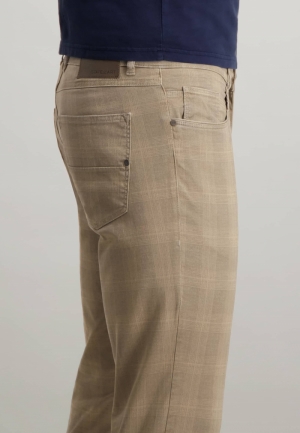 Geruit 1600 beige