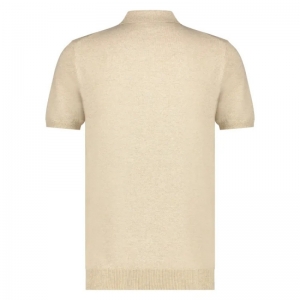 KOBE flat knit polo 820 sand