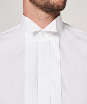 Slim fit - Wing collar White