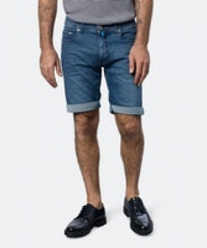 Lyon +Size Bermuda 6828-blue fashi