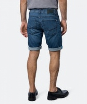 Lyon +Size Bermuda 6828-blue fashi