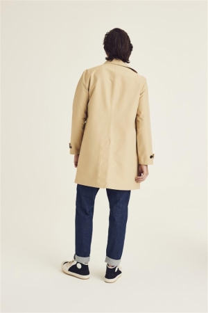 Otis trench met oranje details 1100 BEIGE