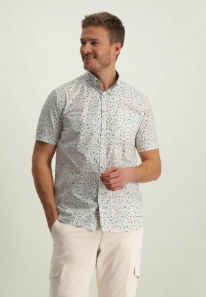Cashew print 1154 wit/camel/