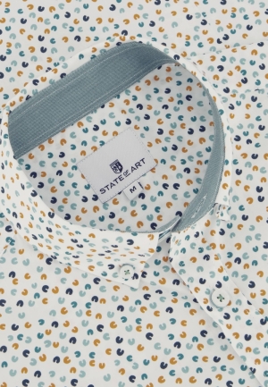Cashew print 1154 wit/camel/
