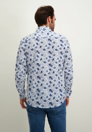 Bladerprint 1156 wit grijsb
