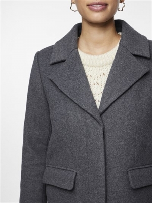 YASLIMA coat Medium Grey Mel