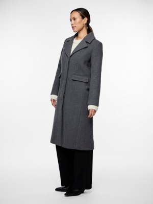 YASLIMA coat Medium Grey Mel