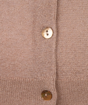 Cardigan lurex gold