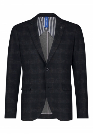 Geruite blazer 5984 camel