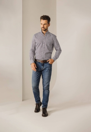 Geometrische print 1148 wit kersro