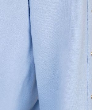 Sweater oversized basic knit skye blue