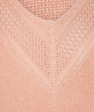 Sweater batwing pointelle Light apricot