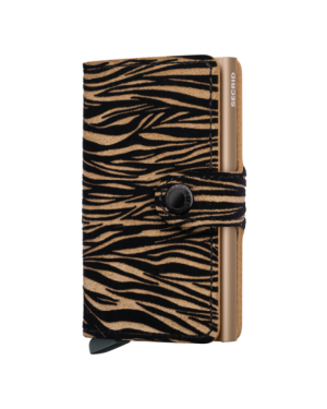Miniwallet zebra bruin
