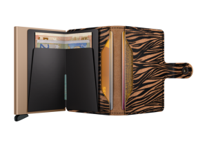 Miniwallet zebra bruin