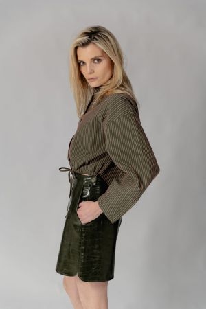 Ellis Stripe khaki Pi