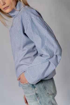 Charlie Stripe White Bl