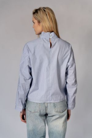 Charlie Stripe White Bl
