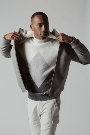 Cullen fancy knit 941 Mid grey