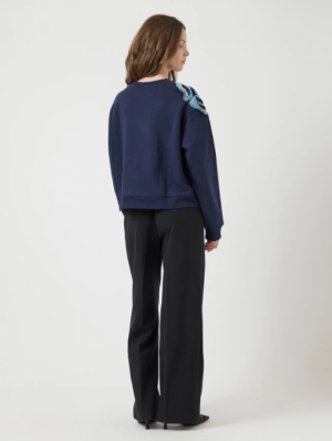 YASBLUGA LS EMBELLISHED SWEAT 190953001 Navy
