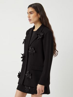 YASFLISRA FLOWER LS BLAZER - S 190939002 Black