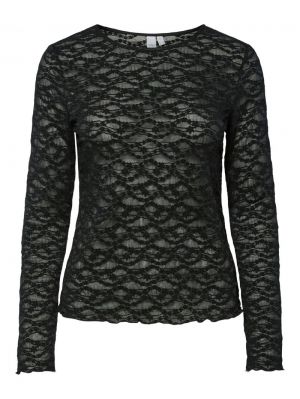 YASCARA LS LACE TOP 190939 Black