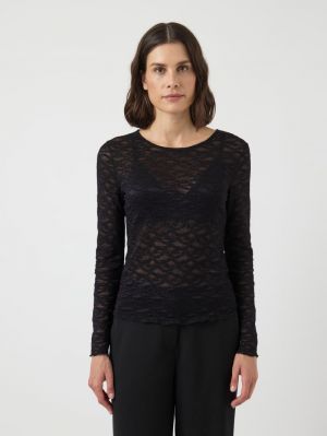 YASCARA LS LACE TOP 190939 Black