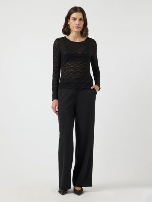 YASCARA LS LACE TOP 190939 Black