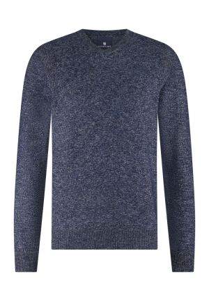 Gespikkeld 5957 donkerblau