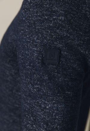 Polokraag met knoopsluiting 5957 donkerblau