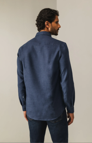 Katoen double face 5900 donkerblau