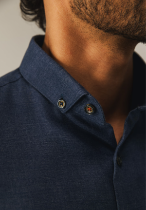 Katoen double face 5900 donkerblau