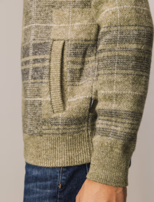 Geruite vest met steekzakken 8814 bruin kit