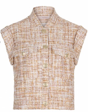 Gilet Tweed sand