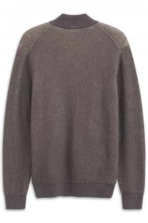 Cardigan met rits 090 braun