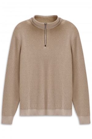 Vrijetijdstrui met korte rits 030 beige
