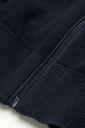 Cardigan met rits 390 marine