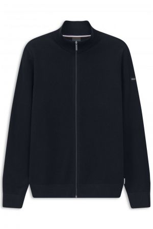 Cardigan met rits 390 marine
