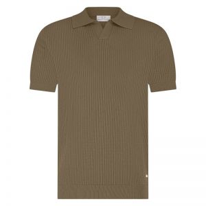 RICHARD knitted polo SS halfzi 2002 Tabacco