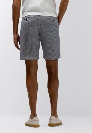 Seersucker 5811 marine wit
