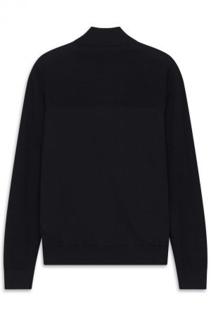 Uni cardigan met rits 390 marine