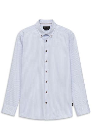 Streepjeshemd button down 320 hellblau