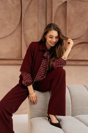 Alisha polkaPOLKA burgundy