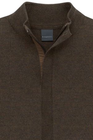 Cardigan met rits 080 braun